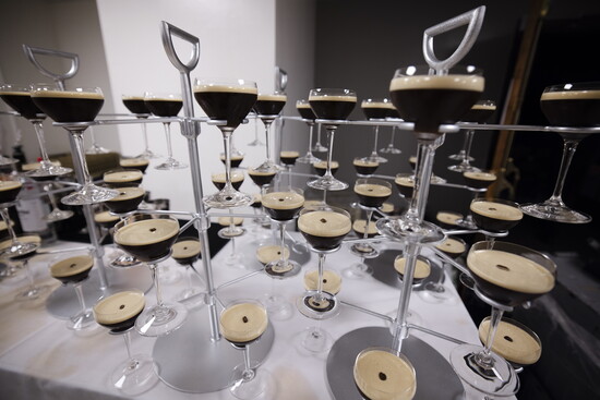 Espresso martini towers. Photo by Brian Marcus Photography.