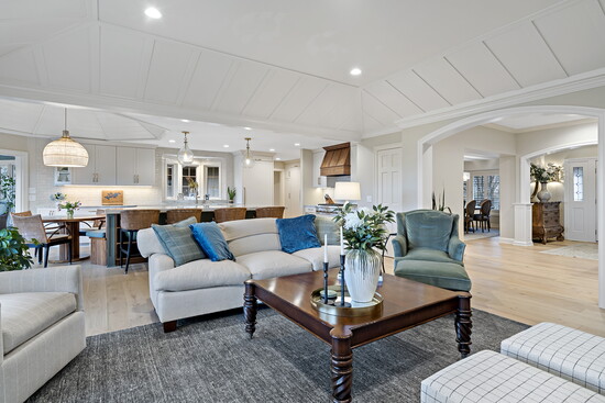 Living Room After, Photography by Square Feet Floor Plans 