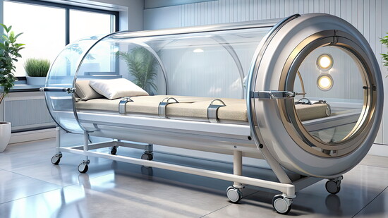 Hyperbaric oxygen chambers are used therapeutically is some med spas. 