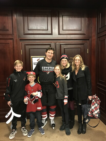 Andrea Doan with her husband, Shane, and their four children.
