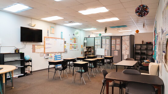 Advanced Sacred Hope Academy classroom. Photo by Emerald Blue Photography.
