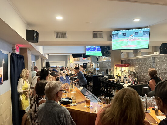 The bar at the Elbow Room