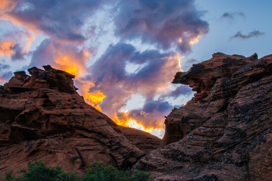 Sunrise in Snow Canyon