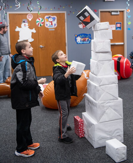 Patrons of all ages enjoyed the Mokena Public Library's Winter Holiday Party.