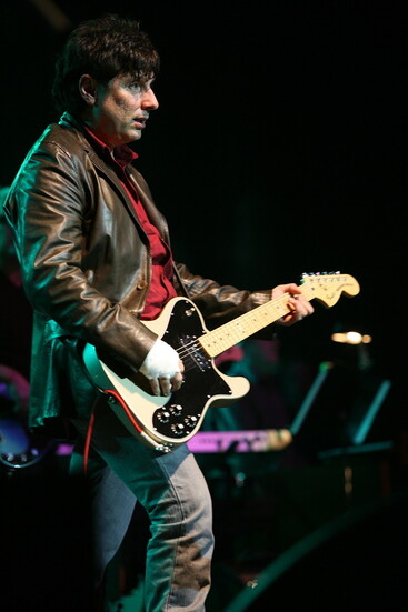 Bobby Bandiera strumming at the Stone Pony