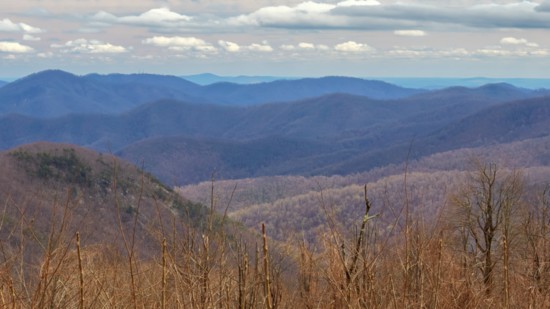 Blue Ridge Mountain view from Wintergreen
