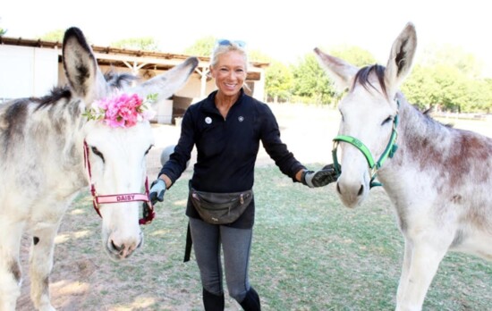 Jules Peterson, founder and director of Loving Long Ears Donkey Therapy & Sanctuary, Inc. in Southlake.