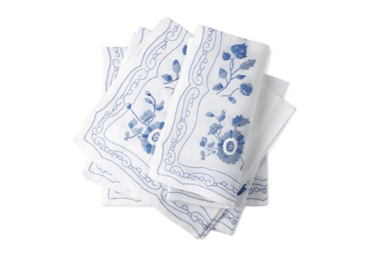 Immaculately Embroidered Linen Napkins