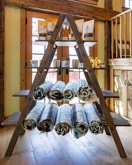 Hand-loomed rugs by Henny Penny Farm