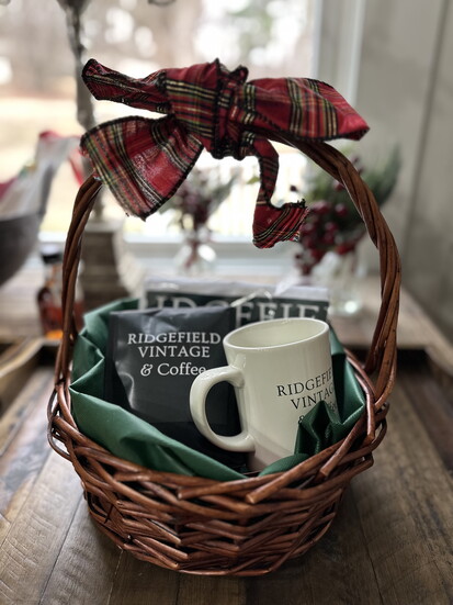 Ridgefield Vintage & Coffee gift baskets