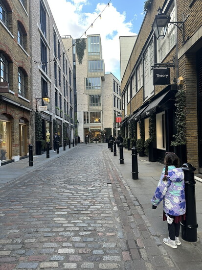 Shopping in Covent Garden.