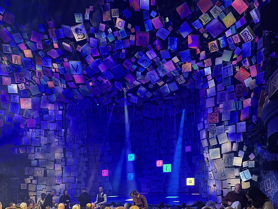 The proscenium at Matilda on the West End.