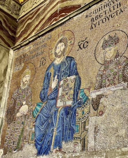 Mosaics inside Hagia Sophia