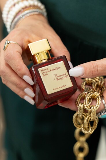 Sweet Scent-sation Perfume: Baccarat Rouge 570. Jewelry: Myranda Fine Jewelry.