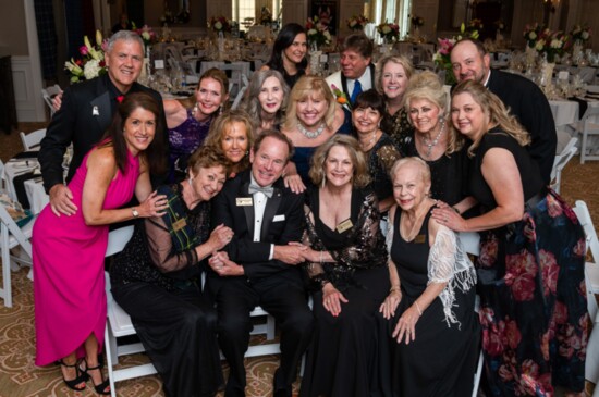 Bob Hagan and his women of Magnolia Ball celebrating!