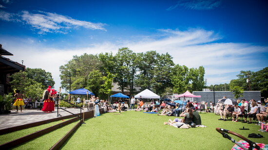 A rainy morning gave way to blue skies and sunshine.
