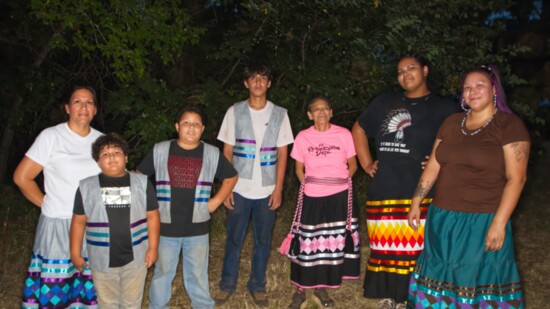 From left to right: JoNita (Aunt), Oaklen (Cousin), Aycen (Brother), A.J. (Cousin), Patty (Great Aunt), Alyssa (Sister), MaKayla