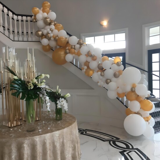 Well-crafted balloon garland can add a touch of elegance to any event.