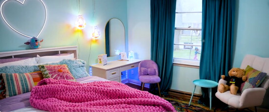 Eva’s new room is a dream come true.