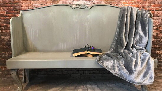 After Photo: Bench (Converted from a Headboard)