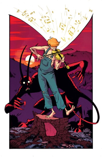 Anderson Carman created this "The Devil Went Down to Georgia" piece for a personal project