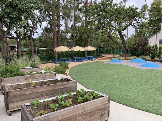 The tranquil outdoor space
