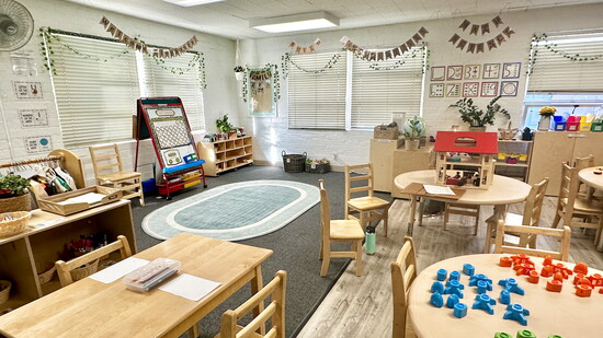 Classroom's are designed to provide a calm, welcoming atmosphere