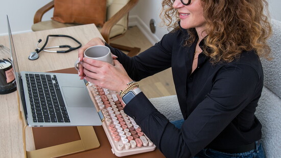 Dr. Meagan connects with clients virtually, bringing personalized care wherever they are.