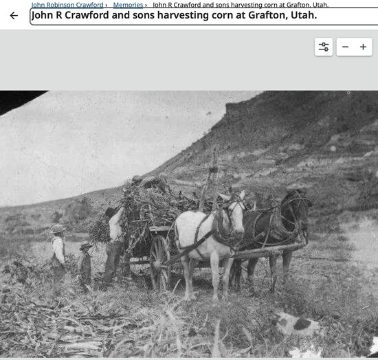 The Crawford Family in Grafton, Utah - Family Search