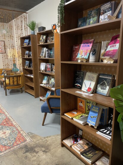 Parkville Coffee's book nook. Photo by Kristin Helling
