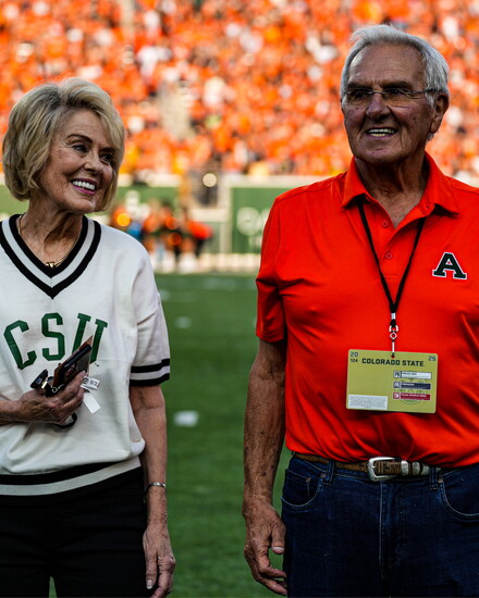 Sonny and Carol Jo Lubick at Canvas Stadium