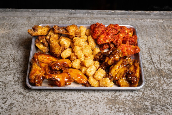 McCool's Bar + Kitchen. Louisiana Dry Rub, Flaming Hot Cheeto, Teriyaki & Maui Heat
