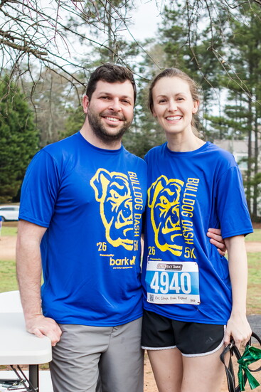 Thomas and Kaylee at the recent Bulldog Dash 5K.