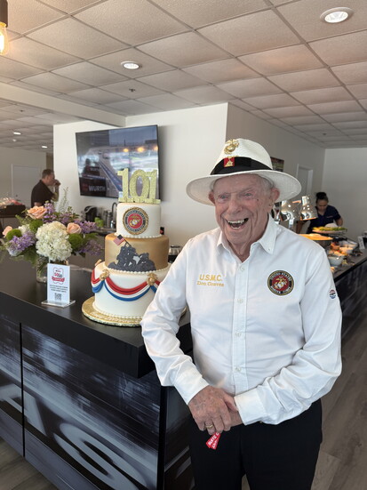 Corporal Donald Graves celebrates his 101st birthday, marking a century of service, strength, and legacy - Photo credit: Kelly Castonguay