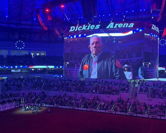 Don performs at the Fort Worth Stock Show & Rodeo, honoring his country with a heartfelt song - Photo credit: Clint Burgess
