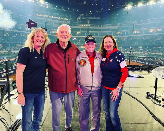Don was honored for his service to our country at The American Rodeo - Photo credit: AirPower Foundation