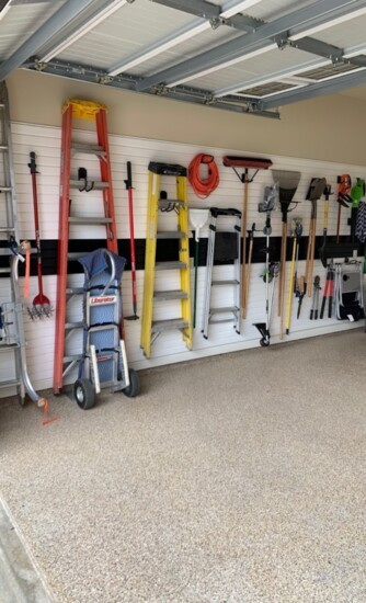 Omni tracks are the perfect addition to hang up larger items and keep your garage floors clear of clutter. 