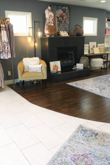 What an eye-catching and welcoming space created by Masters at Lilah Blue Boutique.