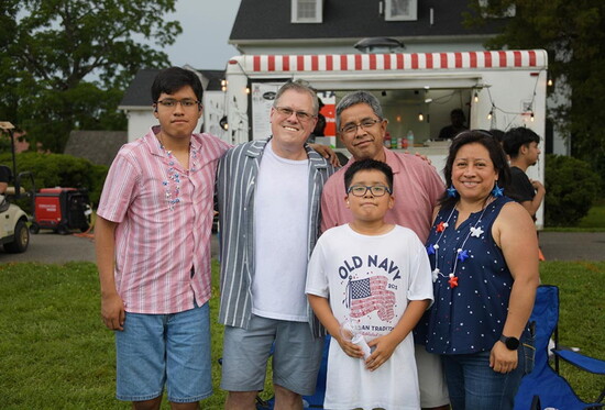 Jud with Diego and family