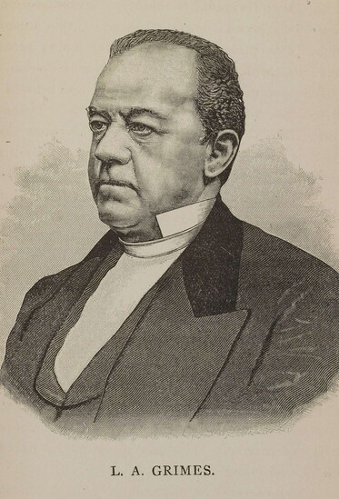 Leonard Grimes, born a free African American in Virginia. Engraving image credited to University of Virginia Special Collections