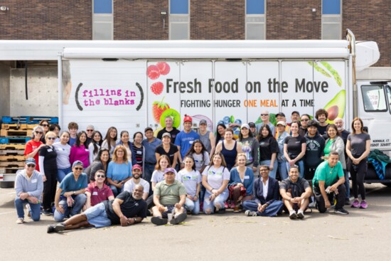 The Filling In The Blanks team at the Mobile Pantry.