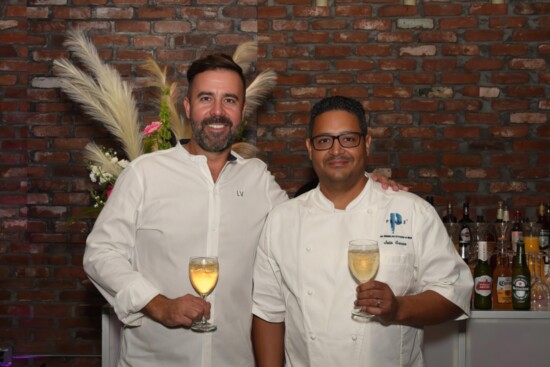 Chef Luke Venner of Elm in New Canaan, with Chef Julio GTK, from Prime.