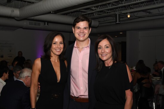 Tina Kramer, left, and Shawnee Knight, right, with TK.