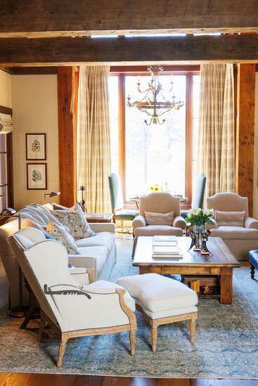Brant used 100% alpaca fabrics from Italy to customize furniture in the design update.