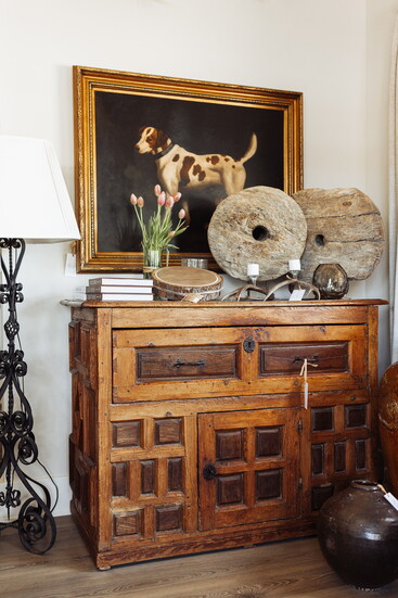 A curated collection of antiques and unique home decor at Tumalo Home. Photo credit: Galivan Creative
