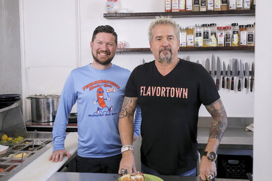 Adam Fehrenbacher & Guy Fieri: Photo courtesy of Food Network/HGTV