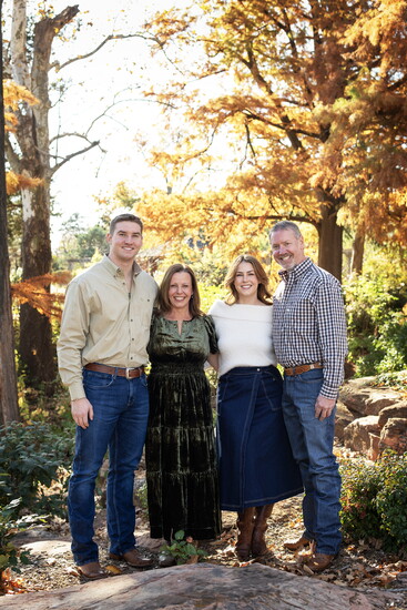 Dr. Bouma with son Harrison; wife, Victoria; and daughter Carleigh. (Jules Avery Photography)