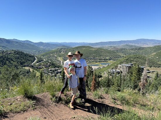 Utah is a family favorite for hiking, biking outside of ski season.