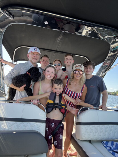 Family time on the water.