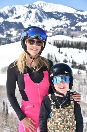 Erica and Bobby skiing in Utah making memories.